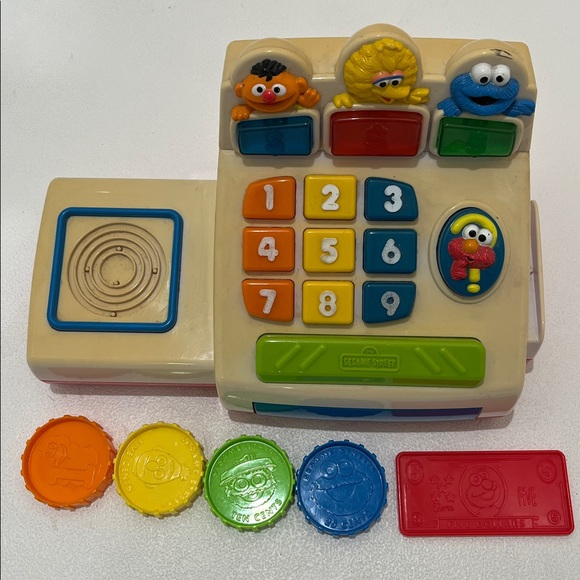 Sesame Street Other - Vintage Sesame Street Cash Register Money Elmo Bert Ernie Cookie Monster